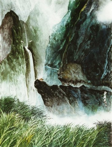 Z102 曾興平---南橫與中橫 水彩 4K 2000 